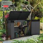 1500円クーポン13日〜15日まで  物置 屋外 大型 おしゃれ 物置小屋 収納庫 ガレージ タイヤ サイクルポート ケター グランドストア 代引不可 大型宅配便Ｙ hnw1