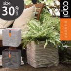 植木鉢 Capi キューブポット リブ 30cm Planter square Rib 送料無料 カピ アイボリー kofi902 ブラック kofz902 hnw1