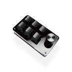 左手デバイス 左手キーボード 片手 6キー ロータリーノブ プログラマブルキーボード 有線 ゲーミング メカニカル Windows対応 KM-L6B1K