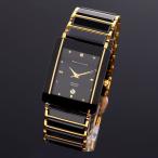 メンズ 腕時計 マウロジェラルディ Mauro Jerardi 男性用 セラミック/ステンレス素材 【日本製ムーブメント】 MJ3080-1 ブラック ゴールド