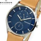 スカーゲン SKAGEN 腕時計 メンズ ウォッチ HOLST ホルスト マルチファンクション 40MM ネイビー ブルー ライトブラウン SKW6369