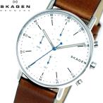 スカーゲン SKAGEN 腕時計 メンズ ウォッチ SIGNATUR シグネチャー ブラウン シルバー ホワイト SKW6462