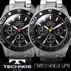 メンズ 腕時計 クロノグラフ ブランド テクノス TECHNOS T6337