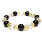 Yahoo! Yahoo!ショッピング(ヤフー ショッピング)パワーストーン ブレスレット オニキス・イエロートルマリン　天然石 【送料無料】