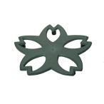 池永鉄工 南部鉄器 鍋敷き 鉄瓶用 急須 釜敷き 16.5×16.5 桜 青竹