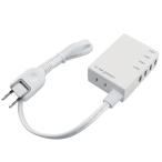  Elecom (ELECOM) USB ответвление /USB женский ×4/AC×1/60cm/3.1A/ белый 