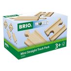 BRIO( желтохвост o)WORLD прямой линия направляющие 54mm( вмятина выпуклость ) [ электропоезд игрушка из дерева направляющие ] 33393
