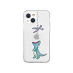 AKAN iPhone 13 mini ケース ソフト クリア エイカン 人気 キャラクター かわいい 恐竜 透明 TPU 密着痕防止 防塵