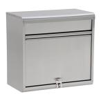 グリーンライフ(GREEN LIFE) 郵便ポスト 大型ステンレスポスト 連休期間の新聞もスッポリ受取り 奥行20.7×高さ35.0×幅37.0