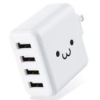ショッピングiPhone4 エレコム(ELECOM) USB コンセント 充電器 合計24W USB-A×4  iPhone ( iPhone13シリーズ対応 ) / An