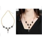 Yahoo! Yahoo!ショッピング(ヤフー ショッピング)ネックレス ネックレス・ペンダント クリスタルストーン フラワーチェーンネックレス ゴールド
