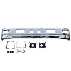 ショッピングIS 07 エルフ ワイド メッキ フロント バンパー エアダム フォグ カバー ステー付き H19年1月〜