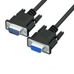 TRkin RS 232シリアルライン9ピンホールcomポート接続ライン2 m D-Sub 9ピンオス-D-Sub 9ピンメスブラック