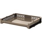  солнечный ko- пластик (SankoPlastic) файл tray e подставка M ширина 36.3× глубина 24.8× высота 6.3cm Brown сделано в Японии 
