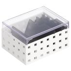  Like ito(like-it) место хранения box кейс для хранения футляр для карточек (S) примерно ширина 10.5x внутри 14x высота 8.3cm белый × серый сделано в Японии C