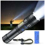 【超高輝度 XHP160LED】懐中電灯 強力 軍用 最強 ハンディライト Type-C USB充電式 LED 白&赤色灯 COB作業灯 IPX6防水