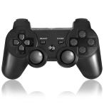 【純正操作を再現】PS3 コントローラー ワイヤレス 無線 Bluetooth 振動機能 USB接続 互換 Dualshock型 直感操作