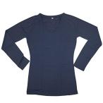 7514 NV M AQUA COOL 接触冷感 Vネックアンダーシャツ クール ストレッチ デルソル 7514 NV M AQUA COOL ネイビー M 接触冷