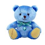 [ptiruu].. Swarovski shines teddy bear mascot, gem Bear (12 month turquoise )