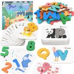 CORPER TOYS 木製パズル 型はめパズル かたはめパズル 形合わせ アルファベット 動物 数字認識 英語学習 女の子 男の子 パズル 積み木