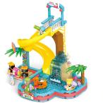 ブロック互換 レゴ 互換品 レゴ 水上プールシリーズ プールと灯台ライト付き 2個セット 夏の楽園 女の子 レゴブロック LEGO クリスマス プレゼント