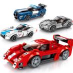 ブロック互換 レゴ 互換品 レゴスピードチャンピオン スーパースピード車 スーパーカー 4台お得セット クリスマス プレゼント