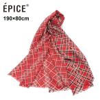 EPICE エピス ECHARPE LAINE SW1839M チェック レッド ストール スカーフ