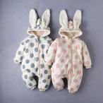 ギフト ベビー用 子供服 オールインワン うさぎ 可愛い ルームウェア キッズ チェク柄 ロンパース ベビー 子供服 カバーオール オールインワン