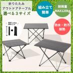 アウトドアテーブル 折りたたみ キャンプテーブル 選べるサイズ ローテーブル 軽量 防水 アルミ テーブル レジャーテーブル キャンプ お花見 収納袋付き