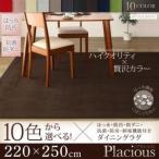 ダイニングマット 撥水・防汚・防ダニ・抗菌・防炎・制電 220×250cm おしゃれ ダイニングラグ