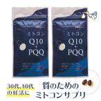 ミトコンドリア サプリ ミトコン Q10＋PQQ(60カプセル)2袋セット 還元型コエンザイム サプリ ピロロキノリンキノン Lカルニチン マイトル 増やす 妊活 抗酸化