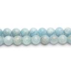 Yahoo! Yahoo!ショッピング(ヤフー ショッピング)アクアマリン 11mm 丸玉 天然石 ビーズ 半連 約17〜18cm