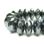 Yahoo! Yahoo!ショッピング(ヤフー ショッピング)へマタイト ボタンカット 6×3mm 天然石 ビーズ 半連 約17〜18cm