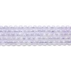 ラベンダーアメジスト 6mm 丸玉 天然石 ビーズ 半連 約17〜18cm