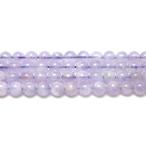 ラベンダーアメジスト 8mm 丸玉 天然石 ビーズ 半連 約17〜18cm