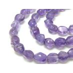 ラベンダーアメジスト ナゲットカット 10×12mm 天然石 ビーズ 1連 約37〜38cm