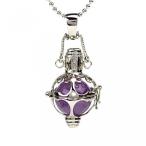 ラベンダーアメジスト ペンダント ネックレス シャンデリア