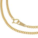 K18YG 2 поверхность одиночный плоский колье 51cm 10.0g A!ki разделение 18 золотой желтое золото! бесплатная доставка * возможен возврат товара 