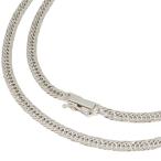 K18WG 8 поверхность Triple плоский колье 40cm 10.3g A!ki разделение 18 золотой белое золото! бесплатная доставка * возможен возврат товара!