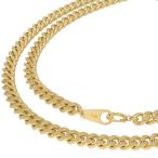 K18YG 2 поверхность одиночный плоский колье 61cm 79.1g A!ki разделение 18 золотой желтое золото! бесплатная доставка * возможен возврат товара!