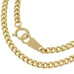 K18YG 2 поверхность одиночный плоский колье 40cm 10.1g A!ki разделение 18 золотой желтое золото! бесплатная доставка * возможен возврат товара 