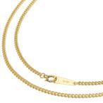 K18YG 2 поверхность одиночный плоский колье 55cm 9.0g A!ki разделение 18 золотой желтое золото! бесплатная доставка * возможен возврат товара!