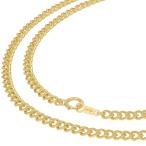 K18YG 2 поверхность одиночный плоский колье 54cm 21.2g A!ki разделение 18 золотой желтое золото! бесплатная доставка * возможен возврат товара.