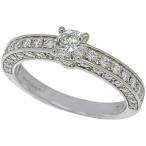 ブルガリ デディカータ・ア・ヴェネチア ダイヤ0.42ct/D/VVS2/EX リング PT950 9号 新品仕上げ済み/送料無料・返品可