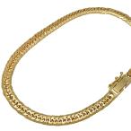 K18YG 8 поверхность Triple плоский ножной браслет 23cm 9.9g A!ki разделение 18 золотой желтое золото! бесплатная доставка * возможен возврат товара!