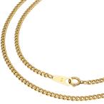 K18YG 2 поверхность одиночный плоский колье 47.5cm 9.8g A!ki разделение 18 золотой желтое золото! бесплатная доставка * возможен возврат товара 