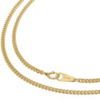 K18YG 2 поверхность одиночный плоский колье 51.5cm 9.8g A!ki разделение 18 золотой желтое золото! бесплатная доставка * возможен возврат товара!