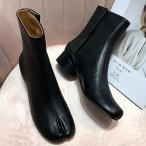 足袋ブーツ ショートブーツ 本革 足袋ホック 太ヒール 疲れない カジュアル きれいめ こなれ感 秋冬 デート 通勤 お出かけ レディース 牛革 タビブーツ 足袋