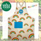 WHOLE FOODS MARKET ホールフーズマーケット エプロン【レインボー】ハワイ限定 HAWAII ハワイアン雑貨 キッチン雑貨 コットン ハワイ直輸入