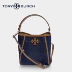 トリーバーチ Tory Burch Mcgraw マックグロー キャンバス スモール バケットバッグ レディース ハンドバッグ Tモノグラム ショルダーバッグ プレゼント